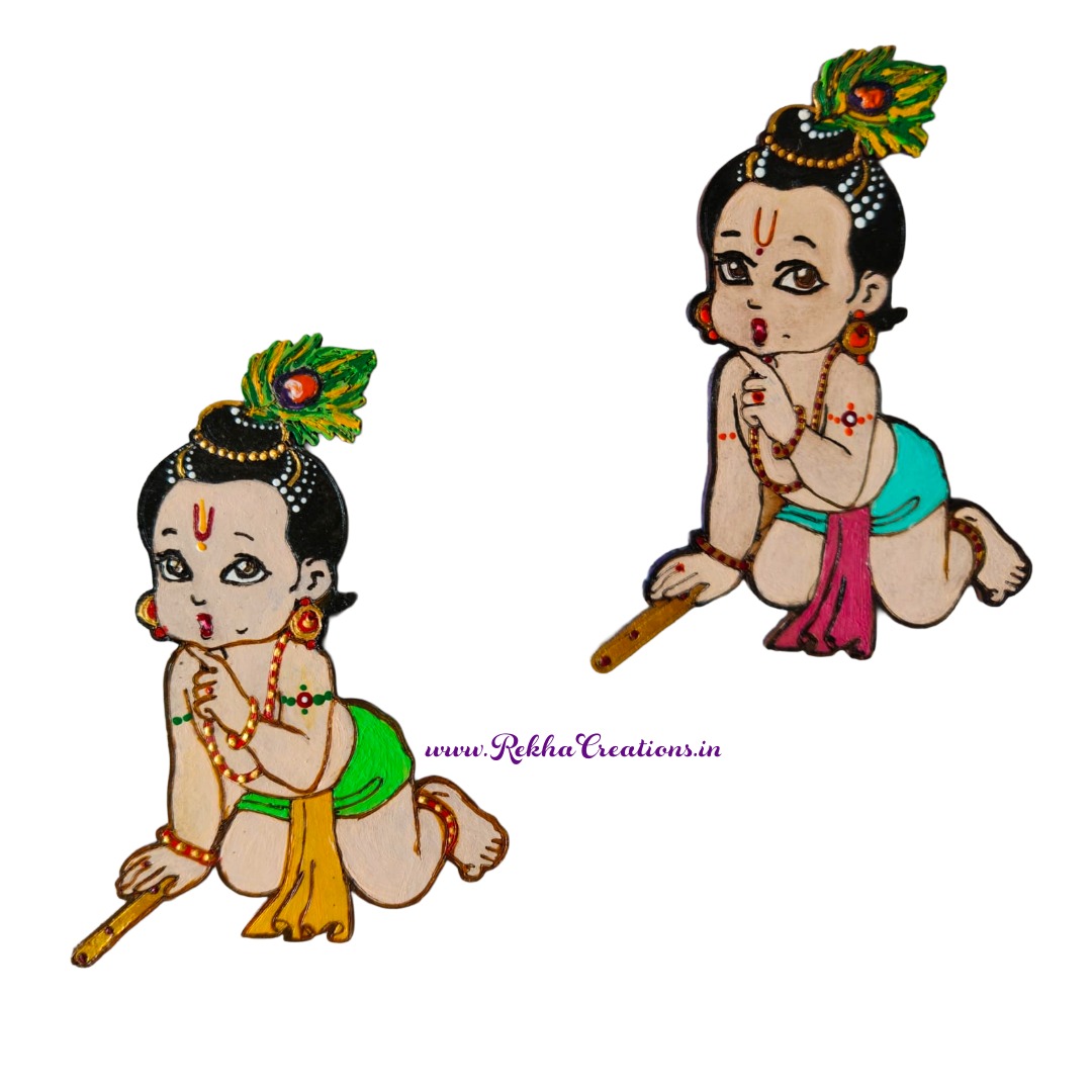 Fridge Magnet - Baby Krishna - Symbol of Bliss